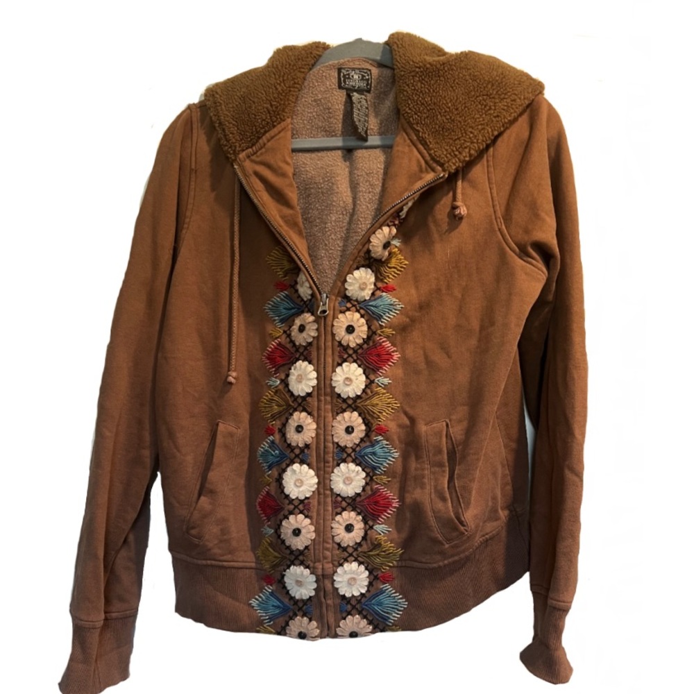 Lucky Brand embroidered hoodie